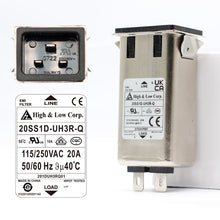 Load image into Gallery viewer, Electrical Buddy IEC 320 C20 Male Socket Panel Mount Power Line EMI Filter
