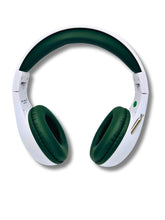 Load image into Gallery viewer, Portable Personal FM Radio Headphones Pull-Out Antenna for Great Reception, Walking, Jogging, Relaxing, School, Talk Radio - Powered by 2AA Batteries (Not Included) (White &amp; Army Green)
