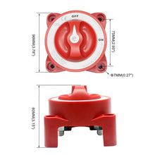 Load image into Gallery viewer, 4 Position 32V 350 Amp E-Series Waterproof Ignition Protected Marine Boat Dual Battery Isolator Switches White or Red
