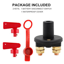 Load image into Gallery viewer, Auto Universal Battery Isolator Master Cutoff Cut Off Kill Power Switch Waterproof Cover
