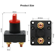 Load image into Gallery viewer, Car Boat Marine Van Truck Rv Caravan 300A Rotary Battery Disconnect Isolator Power Kill Cut Off Switch
