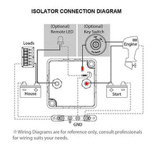 Load image into Gallery viewer, DC 12V Smart Automatic Auto Dual Battery Isolator vsr relay 125A for caravan marine RV boat
