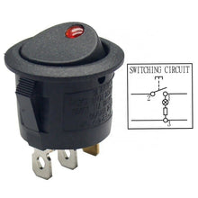 Load image into Gallery viewer, Round rocker switch with red lamp power switch RS601C-101N171BB
