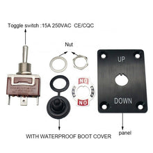 Load image into Gallery viewer, Waterproof boat marine trim tab panel toggle switch 3 Pos Momentary 15A 250VAC  ON-OFF-ON (KN3C-123)
