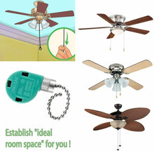 Load image into Gallery viewer, ZING EAR Pull Chain Ceiling Fan Switch 3 Speed 4 Wire ZE-268S6 (Silver) 2PCS
